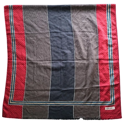 Pre-owned Valentino Wool Stole In Multicolour