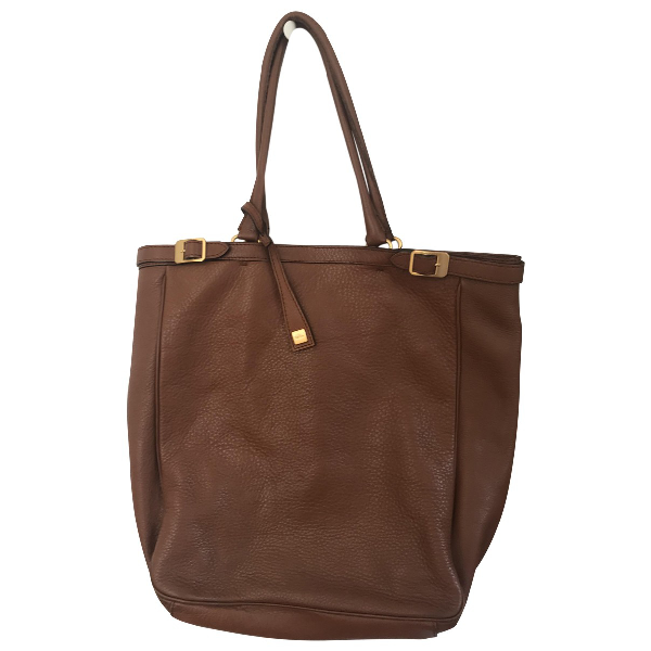 Pre-owned Max Mara Brown Leather Handbag | ModeSens