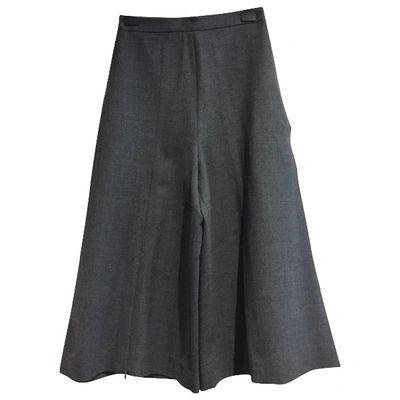 Pre-owned Chalayan Trousers In Grey