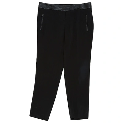 Pre-owned Andrew Gn Wool Straight Pants In Black