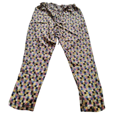 Pre-owned Hoss Intropia Silk Trousers