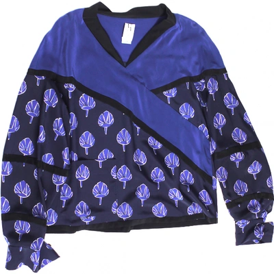 Pre-owned Pinko Silk Blouse In Blue