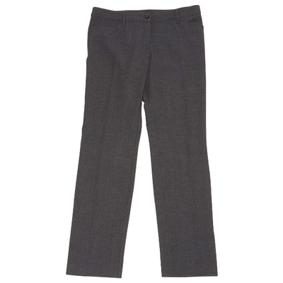 Pre-owned Dolce & Gabbana Wool Large Pants In Anthracite