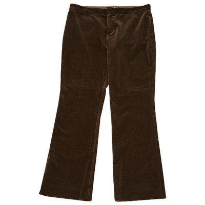Pre-owned Ralph Lauren Straight Pants In Brown