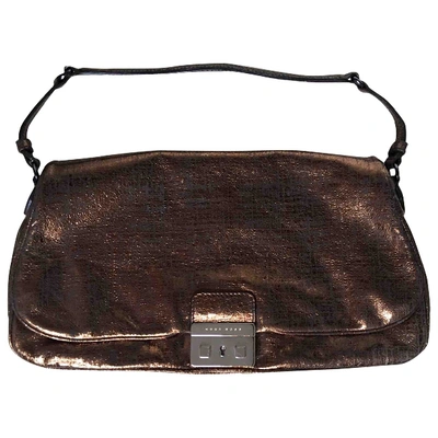 Pre-owned Hugo Boss Leather Handbag In Metallic