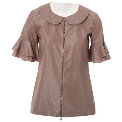 Pre-owned Marni Brown Cotton Top