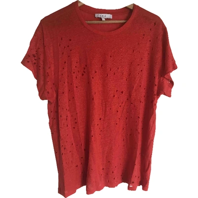 Pre-owned Iro Linen T-shirt In Red