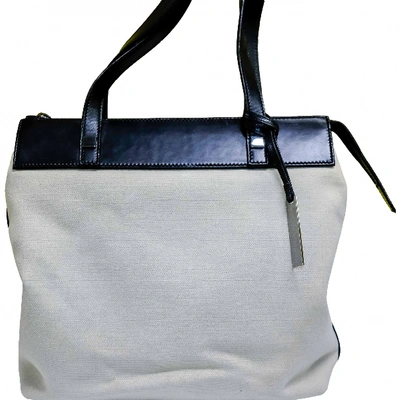 Pre-owned Saint Laurent Cloth Handbag In Beige