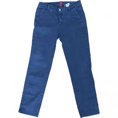 Pre-owned Dondup Chino Pants In Blue