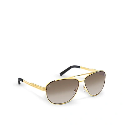 Louis Vuitton LV Golden Mask Sunglasses Gold Metal. Size U
