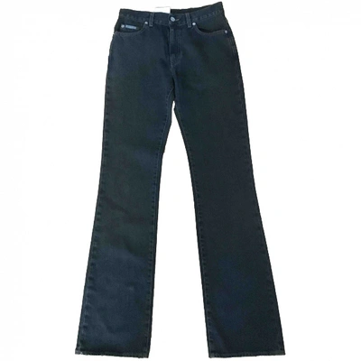 Pre-owned Calvin Klein Blue Cotton Jeans