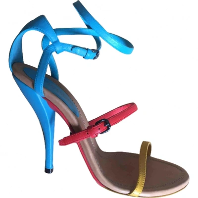 Pre-owned Bottega Veneta Leather Sandals In Multicolour