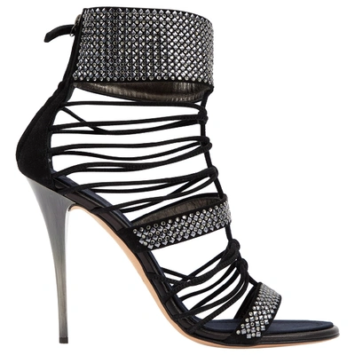 Pre-owned Giuseppe Zanotti Black Cloth Heels