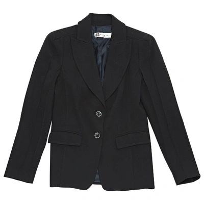 Pre-owned Pierre Balmain Wool Suit Jacket In Black