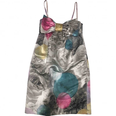 Pre-owned Moschino Cheap And Chic Silk Mid-length Dress In Multicolour