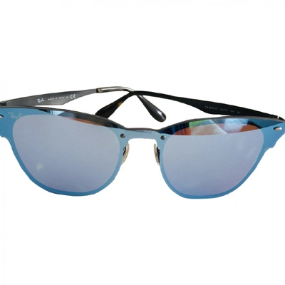 Pre-owned Ray Ban Blue Metal Sunglasses