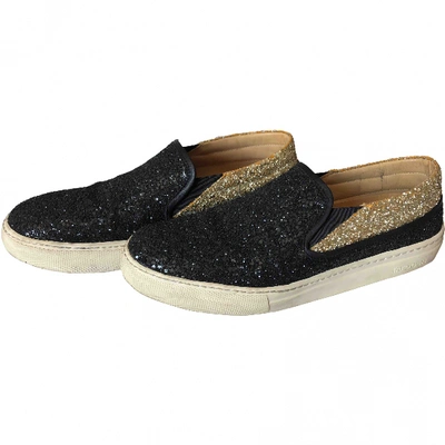 Pre-owned Tatoosh Glitter Trainers In Black