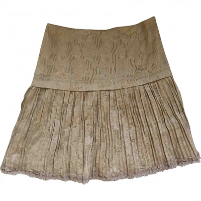 Pre-owned Ermanno Scervino Silk Mid-length Skirt In Beige