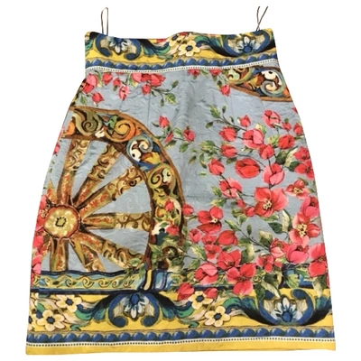 Pre-owned Dolce & Gabbana Multicolour Cotton Skirt