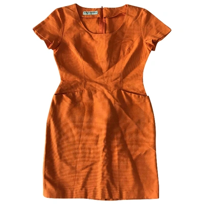 Pre-owned Alberta Ferretti Mini Dress In Orange