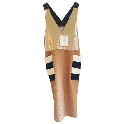 Pre-owned Max Mara Mid-length Dress In Camel