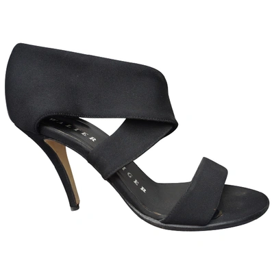 Pre-owned Walter Steiger Black Sandals