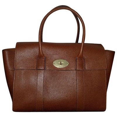 Pre-owned Mulberry Bayswater Tote Leather Handbag In Camel