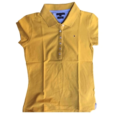 Pre-owned Tommy Hilfiger Yellow Cotton  Top