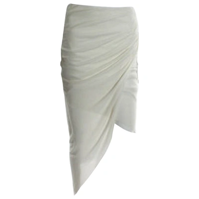 Pre-owned Helmut Lang White Skirt
