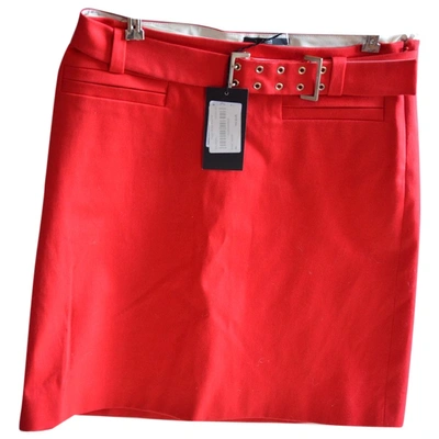 Pre-owned Hugo Boss Red Cotton Skirt