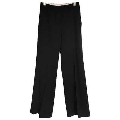 Pre-owned Hugo Boss Black Cotton Trousers