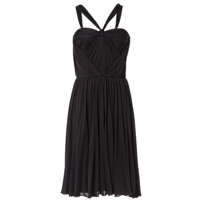 Pre-owned Gucci Silk Mid-length Dress In Black