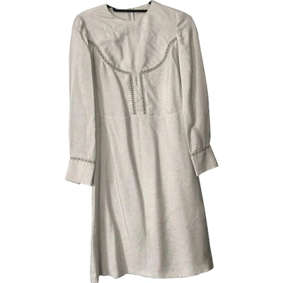 Pre-owned Vilshenko Silk Mid-length Dress In Metallic