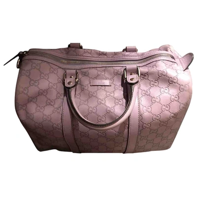 Pre-owned Gucci Purple Leather Handbag