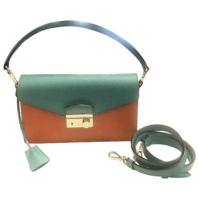 Pre-owned Prada Orange Leather Handbag