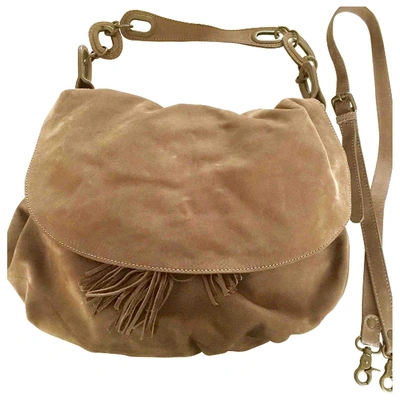 Pre-owned Gerard Darel Pom Bag Brown Leather Handbag