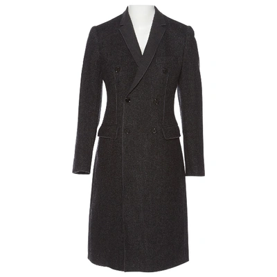 Pre-owned Dolce & Gabbana Charcoal Wool Coat