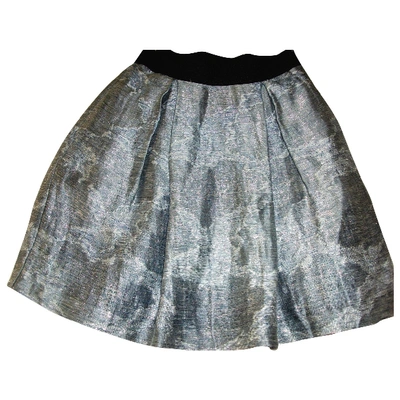 Pre-owned Pinko Skirt In Silver