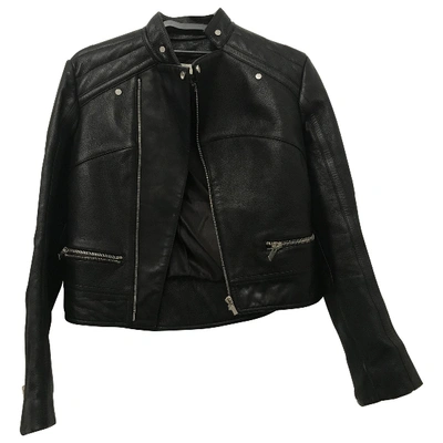 Pre-owned Balenciaga Leather Biker Jacket In Black