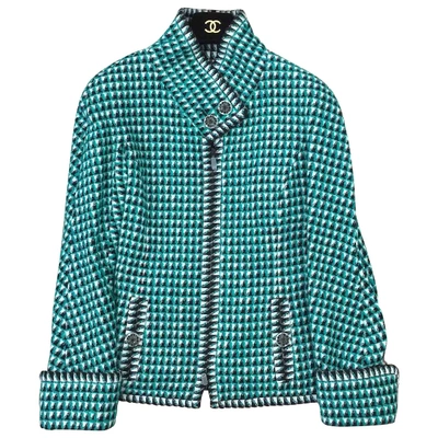 Pre-owned Chanel Jacket In Green