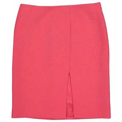 Pre-owned Moschino Wool Mini Skirt In Pink