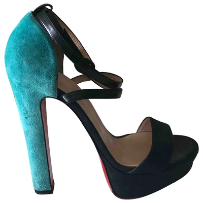 Pre-owned Christian Louboutin Multicolour Suede Sandals