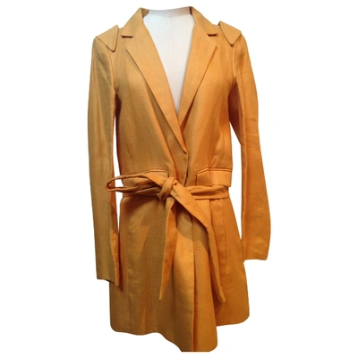 Pre-owned Chloé Linen Jacket In Yellow