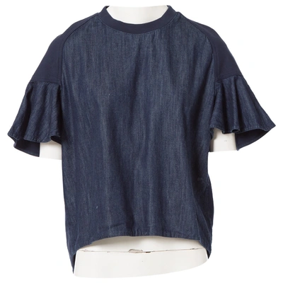 Pre-owned See By Chloé Blue Cotton Top
