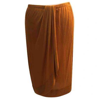 Pre-owned Jean Paul Gaultier Mid-length Skirt In Orange