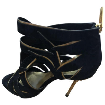 Pre-owned Sergio Rossi Sandals In Black