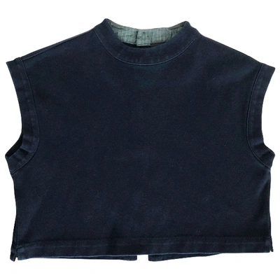 Pre-owned Ag Blue Cotton  Top