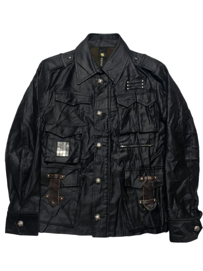 Pre-owned 14th Addiction X If Six Was Nine 2000s Sabi Sabi Gold - Bad Boy Waxed Jacket Opium Style In Black