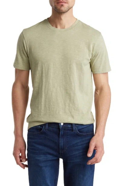 14th & Union Short Sleeve Slub Crewneck T-shirt In Green Clay