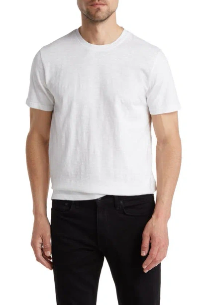 14th & Union Short Sleeve Slub Crewneck T-shirt In White